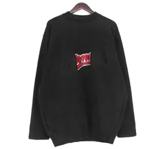 VETEMENTS ヴェトモン スウェット サイズ:XS 18AW ロゴワッペン オーバーサイズ ヘビー スウェットシャツ Logo Embroidered Sweatshirts ブラック 黒 トップス トレーナー【メンズ】スウェット