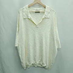 ◇ ⊇ NULL ヌル 半袖 カットソー サイズL オフホワイト メンズ E 【1412090013928】