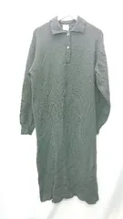 ■ coen コーエン ニット地 長袖 ロング丈 ワンピース サイズF ブラック レディース E  【1407180035027】