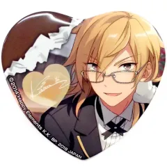 【中古】バッジ・ピンズ(キャラクター) 羽風薫 UNDEAD 「一番カフェ あんさんぶるスターズ! ～胸きゅん!ショコラパーティー♪～ ハート型缶バッジ Part1」
