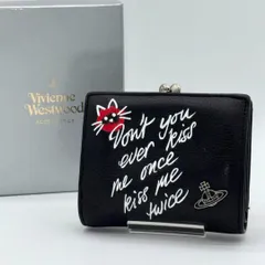 ヴィヴィアンウエストウッド KISS ME KITTYシリーズ2つ折り財 すぐ届く☆Vivienne Westwood KISS ME KITTY 口金二つ折り財布