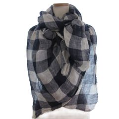 ダニエラグレジス DANIELA GREGIS リネン 大判 ストール チェック