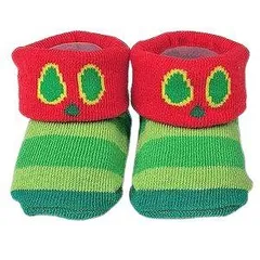  はらぺこあおむし  ベビーソックス　ハラペコアオムシ　フェイス 