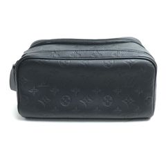 LOUIS VUITTON ルイ・ヴィトン ドップキット セカンドバッグ モノグラムシャドウ ブラック M12645 ICチップ メンズ 中古 美品