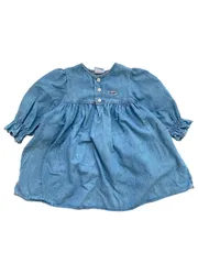【Size100】vintage USA製 guess  デニムワンピース ヴィンテージ  ゲス US古着 アメリカ made in USAのサムネイル