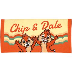 コンパクト バス タオル 50×104cm キャラクター 子供 TOB100 スケーター ディズニー レトロ チップ&デール 男の子 女の子 Disney