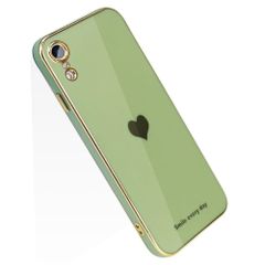 【数量限定】アイフォンXR おしゃれ スリム 耐衝撃 カバー ブランド ストラップホール付き ソフト (iPhone tpu キャラクター レンズ保護 XR XR メッキ加工 かわいい smile-グリーン) ケース iPhone JOOBOY