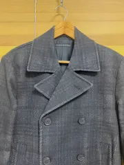 Theory(セオリー) メンズ チェックハーフダブルコート S