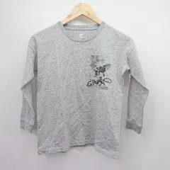 ◇ ⊂ グラニフ　graniph グレムリンプリント 長袖 長袖Tシャツ サイズ140 グレー系 メンズレディース E  【1505290006071】