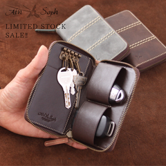 【50％OFF】アインソフ/ウンドファスナーキーケース　スマートキー2個収納/DA1508-HP