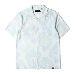 新品 X-LARGE エクストララージ シャツ サイズ:S 20SS スネーク柄 オープンカラー レーヨン 半袖 シャツ S/S REPTILE ALLOVER PRINTED SHIRT ライトブルー トップス カジュアルシャツ ストリート ブランド