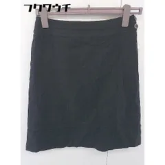 ◇ NOLLEY'S ノーリーズ サイドジップ 膝丈 台形 スカート サイズ38 ブラック レディース  【中古】 【1109080009398】