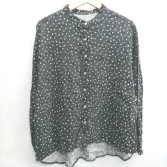 ◇ ⊇ CIAOPANIC TYPY ドット 水玉 バンドカラー 長袖 バンドカラー サイズONE ブラック レディース E  【1502060021999】