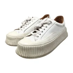 ☆EM0776 JIL SANDER プラットフォーム レザー スニーカー JS32108A 36サイズのサムネイル