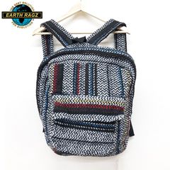 新品 EARTH RAGZ メキシカンラグ バックパック リュック ストライプ柄 マルチカラー BAJA JOE