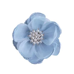 特価商品　華やか レディース アクセサリー ベージュ ブルー ブラック ピンク クリップ ピン ビジュー フォーマル フラワー 花 コサージュ パール