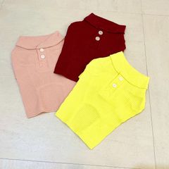 犬の服　ワッフル生地トップス