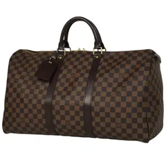 ルイ・ヴィトン Louis Vuitton キーポル 50 ハンドバッグ 旅行 ボストンバッグ ダミエ ブラウン N41427 レディース 【中古】のサムネイル