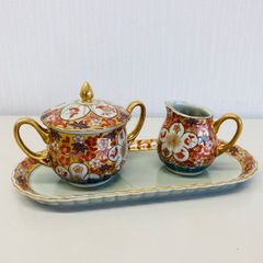 林九郎窯　シュガー＆クリーマーセット　林九郎作