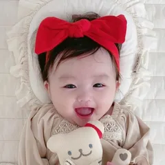 ベビー ヘアバンド リボン 女の子 赤ちゃん 新生児 キッズ 子供 柔らかい ゴム ヘアーバンド ベビー用 髪飾り ヘアアクセサリー 和風 りぼん 赤 ピンク イエロー ブラック ミント 水玉 ターバン お食い初め 100日祝い ハーフバースデー コスプレ
