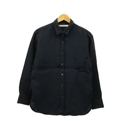 極美品✨ フレームワーク フレンチリネンビッグシャツ ネイビー 長袖 FRAMeWORK（フレームワーク）の「FRENCH LINEN ビッグシャツ2