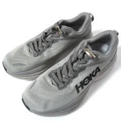 新品同様 HOKA ONEONE ホカオネオネ BONDI 8 ボンダイ エンジニアードメッシュ ランニングシューズ スニーカー 1123202 26.5cm グレー メンズ 古着 中古 USED
