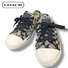 送料&加工料込 【COACH】コーチ(22.5)レースアップスニーカー