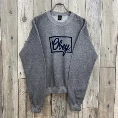 OLD Obey 00s オベイ 裏起毛 スウェット スエット トレーナー Mのサムネイル