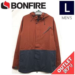 【OUTLET】 BONFIRE ETHER JKT カラー:BURGUNDY INDIGO Lサイズ  メンズ スノーボード スキー ジャケット JACKET アウトレット