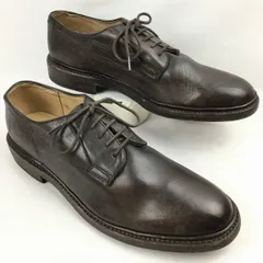 試着交換OK！FRYE/フライ　サイズ11.5D　29.0-29.5程度　Vintage　プレーントゥ　ビジネスシューズ　焦げ茶/men's 管NO.ZG-152<sale>のサムネイル