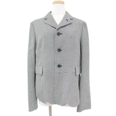 美品 BLACK COMME des GARCONS ブラック コムデギャルソン ウール ジャケット アウター テーラード ペプラム 千鳥格子 ハウンドトゥース AD2012 おしゃれ シンプルのサムネイル