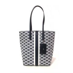 【新品 未使用】MICHAEL KORS マイケルコース アウトレット VINCENT ヴィンセント カードケース付き ラージ ロゴ ジャガード トートバッグ 35R5S2VT7J NAVY