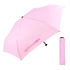 Waterfront 折りたたみ傘 雨傘 NEW極軽カーボン ライトピンク 50cm 軽量 超撥水 ユニセックス U350-0283LP1-BF 1