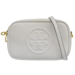美品 トリーバーチ Tory Burch 現行タグ PERRY ペリーボンベ ぺブルドレザー ショルダー クロスボディバッグ ポーチ