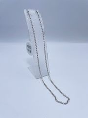 【正規品・RINKAN鑑定済】Chrome Hearts クロムハーツ NECKCHAIN R16／ロールチェーンネックレス（16インチ／4.401g）
