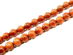 「1連 15cm」 ゴールドストーン 6mm パワーストーン バラ売り 天然石 パワーストーン 連売り ビーズ 穴あき ばら売り