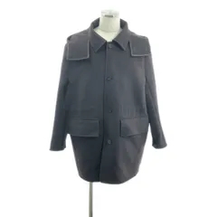 OVERCOAT / オーバーコート | Beaver Wool Short Coat With Removable Hood / ウール ショートコート | 2 | ダークブラウン | メンズ