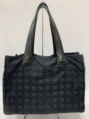 CHANEL シャネル ニュートラベルライン トートバッグ MM ナイロンジャガード ブラック