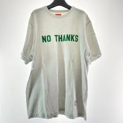 【中古】Supreme 21AW No Thanks Tee サイズL ホワイト シュプリーム[17]