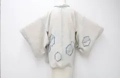 【一輝堂】【着物】 羽織 総絞り 亀甲柄 羽織紐付き 身丈約77cm 裄丈約61.5cm 25z05-2836