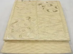 平和屋着物■夏物　六通太鼓柄袋帯　櫛織　唐草文　金糸　逸品　DAAE7003ea