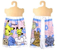 PK62508  60ｃｍ丈  キャラクター 巻きタオル  ポケピース（ ポケットモンスター ピンク系 )