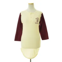 S【CHAMPION】80s トリコタグ カレッジプリントヘンリーネック七分袖Tシャツ vintage ビンテージ ヴィンテージ