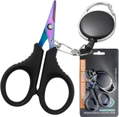 fogman peラインカッター ハサミ ナイロンカッター 釣り 携帯 おしゃれ(ブラック)