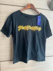 Keel Loyal 黒花柄半袖Tシャツ