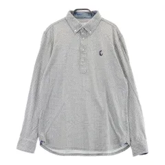 サイズ：LL CALLAWAY キャロウェイ  長袖ポロシャツ ボタンダウン 総柄 グレー系 [240101525122] ゴルフウェア メンズ ストスト