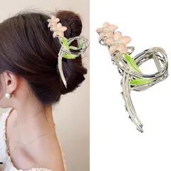 【新着商品】バンスクリップ ヘアクリップ オフィス シンプル ヘアアクセサリー 髪留め HAPVITAL 髪飾り 韓国風 クリップ 大きめ オフィス おしゃれ 贈り物 レディース用 1個セット (紫)
