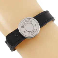 ★希少★【HERMES】エルメス　バングル　セリエ　黒　レザー 楽天市場】【ジュエリー】HERMES エルメス セリエ ルーピング