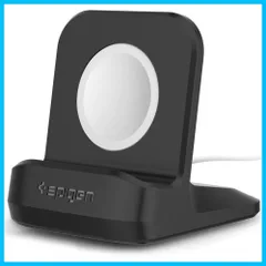 【在庫処分】Watch 充電 スタンド Apple Watch Apple All 対応 滑り止め 充電スタンド 充電 Spigen クレードル ドック SGP11584 (ブラック)