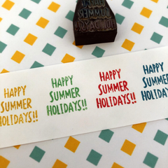 HAPPY SUMMER HOLIDAYS!!  夏 はんこ